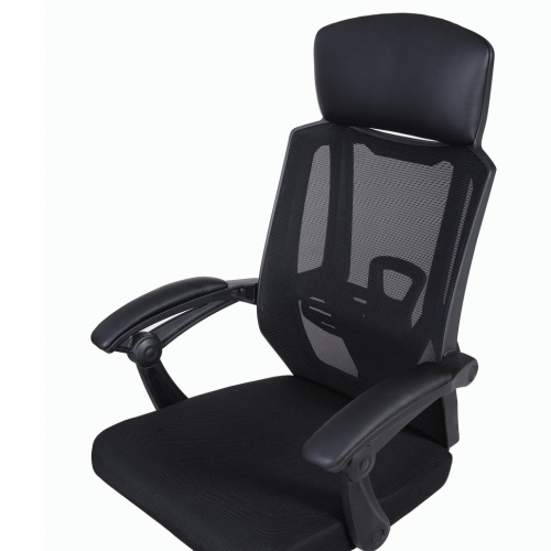 Кресло офисное Brabix Nexus ER-401 сетка/ткань/экокожа, черное 531835 фото 5